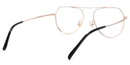 Ewan Geometric Rose-Gold Glasses4