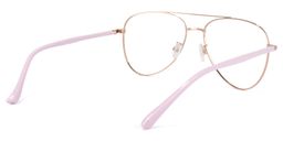 Paige Aviator Rose-Gold Glasses4