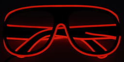 Glowing Orange Aviator Eyeglasses4