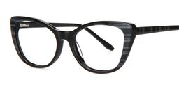 Teresa Striped Cat Eye Glasses3