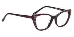 Teresa Striped Cat Eye Glasses10