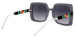 Quintessa Square Gray Sunglasses4