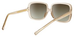 Raymond Square Beige Sunglasses4