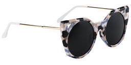 Dahlia Cateye Blue-Black Sunglasses3