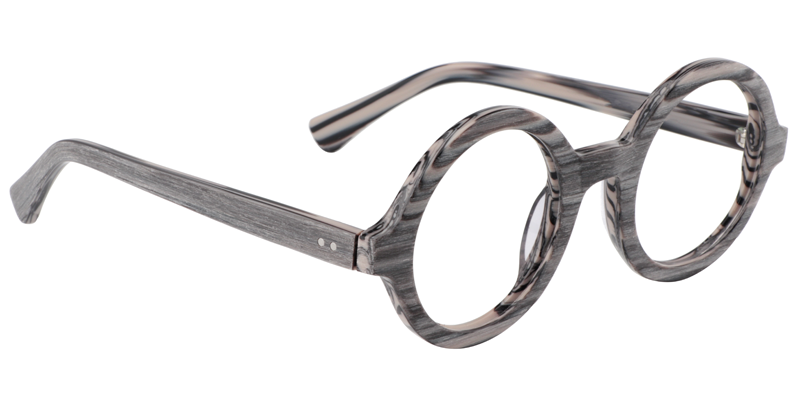 Round Gray Glasses | Zeelool Eyeglasses3