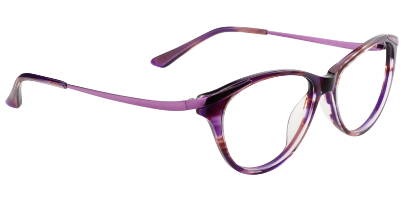 Oval Purple Glasses | Zeelool Glasses Online3