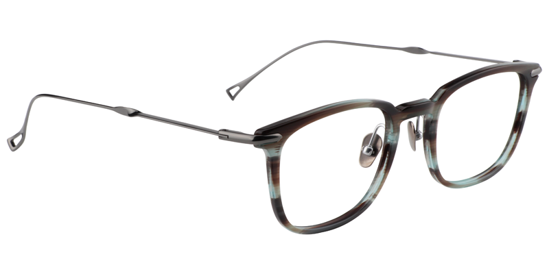 Rectangle Green Floral Glasses | Zeelool Eyeglasses3
