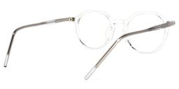 Sasha Round Clear Glasses4