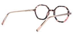 Emeline Geometric Pink-Floral Glasses4