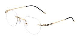 Lilla Geometric Titanium Glasses4