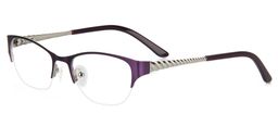 Evelyn Cat-eye Purple Glasses3