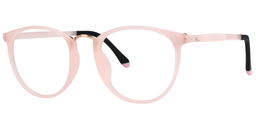 Shirley Round Transparent Pink Glasses3