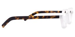 Yasin Square White Glasses3