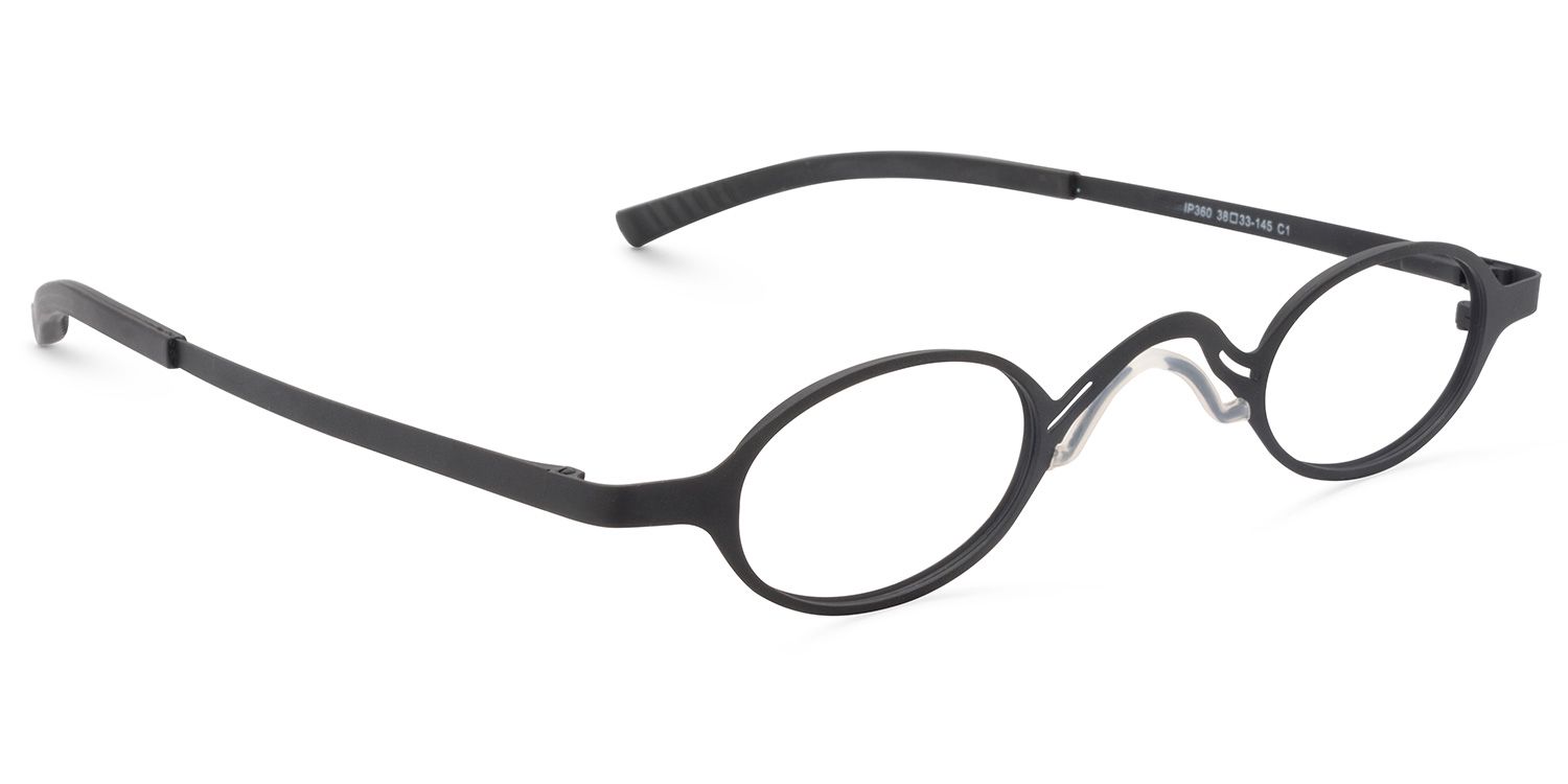 Oval Black Glasses | Zeelool Glasses2