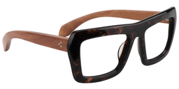 Roger Rectangle Black-Gold Glasses3