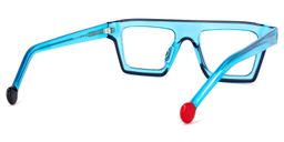 Gerri Square Blue Glasses4