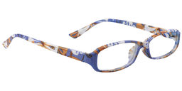 Pennie Rectangle Blue Reading Glasses3