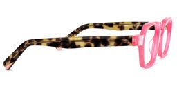 Williams Rectangle Pink Glasses3