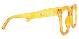 Ebony Square Earthy-Yellow Glasses3