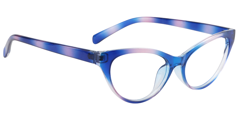 Cateye Blue Reading Glasses | Zeelool Reading Glasses3