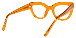 Caren Cateye Orange Glasses4