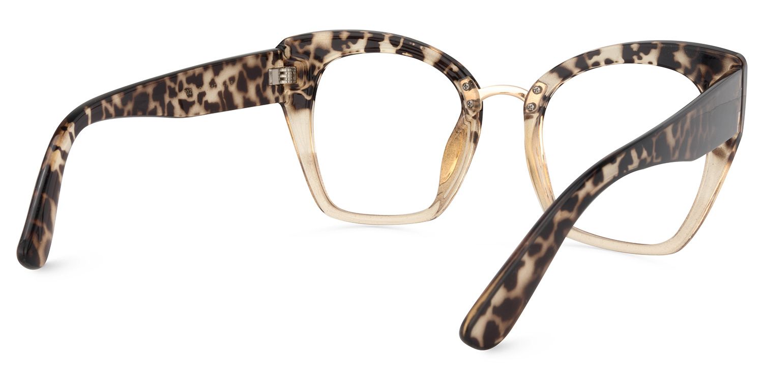 Cat Eye Light Tortoise Glasses | Zeelool Glasses5