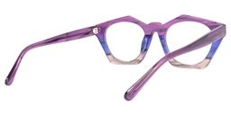 Flores Geometric Purple-Gray Glasses4