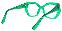 Vickie Geometric Green Glasses4