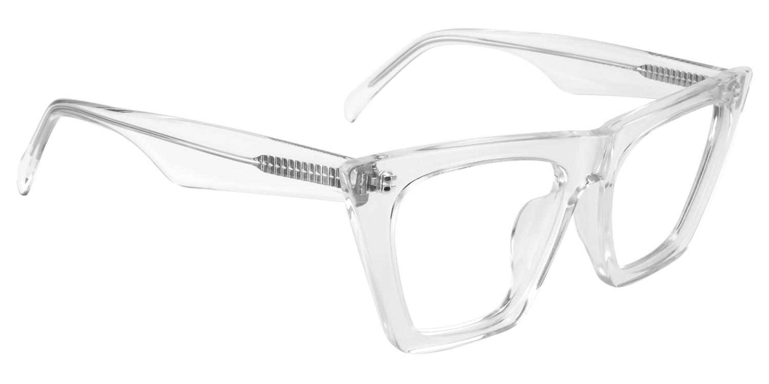 Cat Eye Clear Glasses2