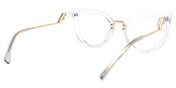 Scardecchio  Cateye Clear Glasses4