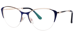 Sonja Cat Eye Blue Glasses2