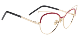 Logan Cat Eye Red Glasses3