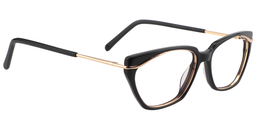 Frieda Rectangle Black Glasses5