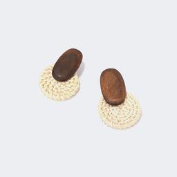 Vintage Round Weave Earrings0