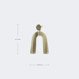 Stylish Arch Green Earrings3