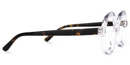 Brigette Round Clear Glasses2