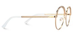 Qadir Browline Gold Glasses2