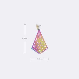 Stylish Delicate Pattern Purple Earrings3