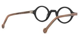 Arale Round Black Glasses4