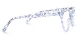 Caron Cat Eye White-Clear Glasses2