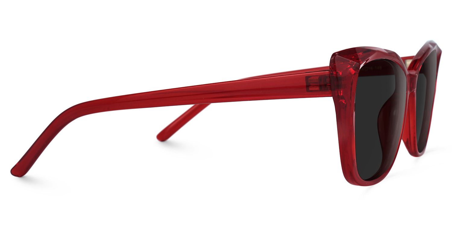 Farris Cat Eye Red Sunglasses for Women & Men | ZEELOOL CA2