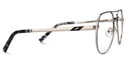 Figueroa Geometric Black-Silver Glasses2