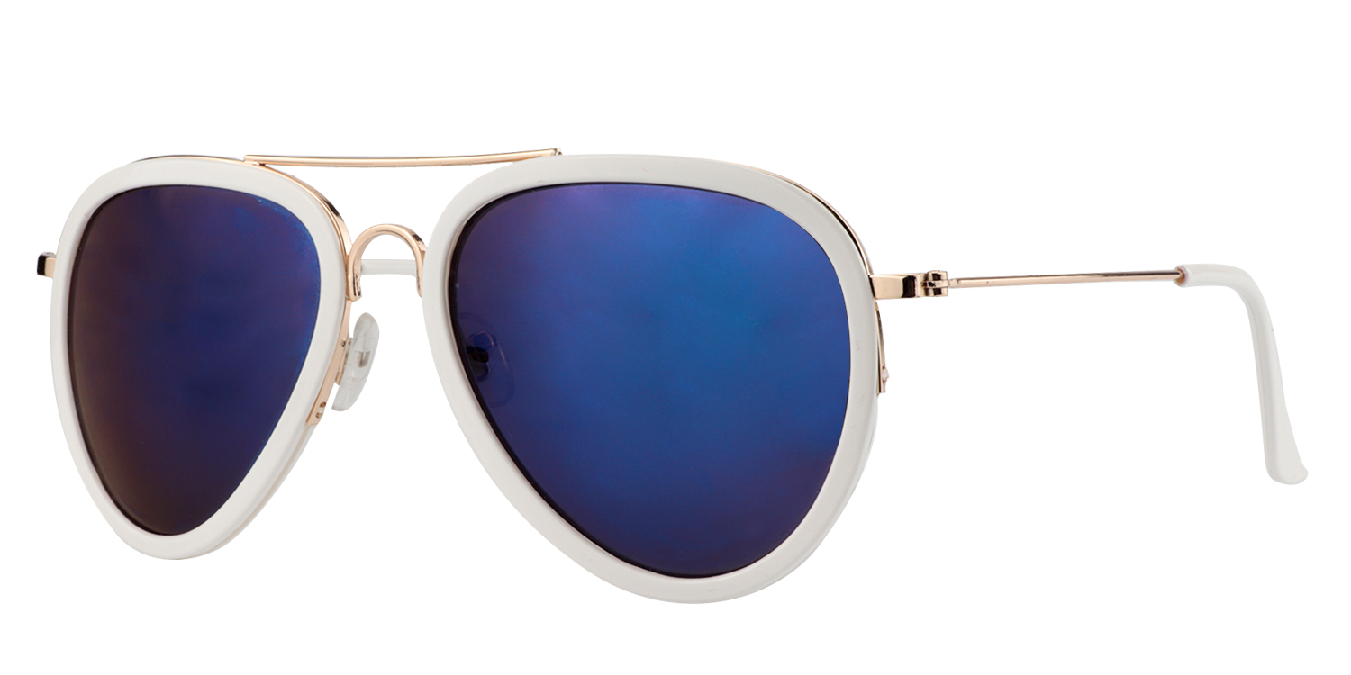 Aviator White Sunglasses | Zeelool Sunglasses2