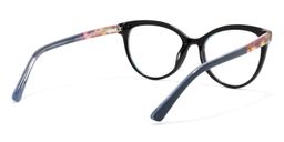 Elbert Round Blue Floral Glasses4