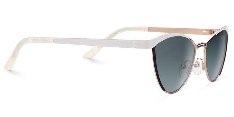 Sydney White Cat Eye Sunglasses to Frame Your Face | ZEELOOL CA3