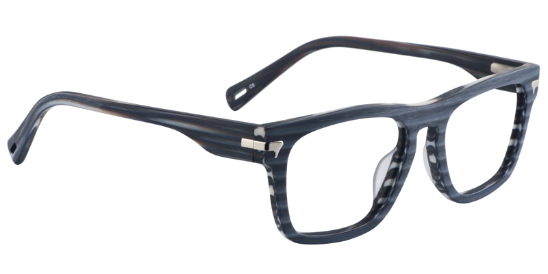 Rectangle Dark Blue Glasses3