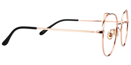 Ruth Cat Ear Round Gold Glasses4