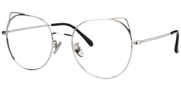 Ruth Cat Ear Round Silver Glasses2