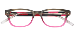 Samantha Rectangle Bright Pink Glasses1