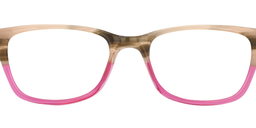 Samantha Rectangle Bright Pink Glasses5
